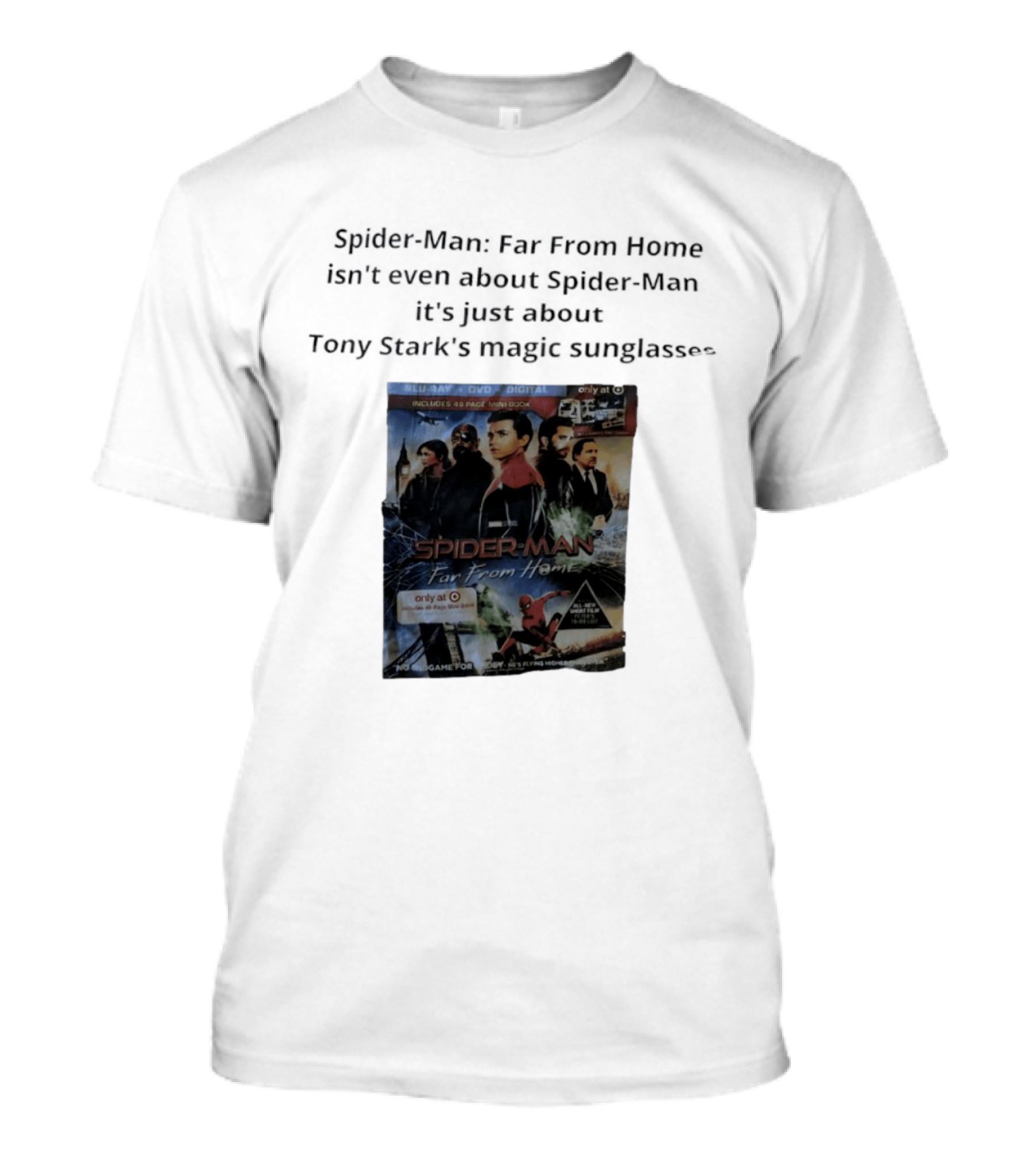 Spider Man Far From Home Magic Sunglasses Includes 48 Page Mini Book T-Shirt