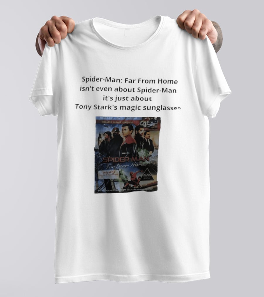 Spider Man Far From Home Magic Sunglasses Includes 48 Page Mini Book T-Shirt