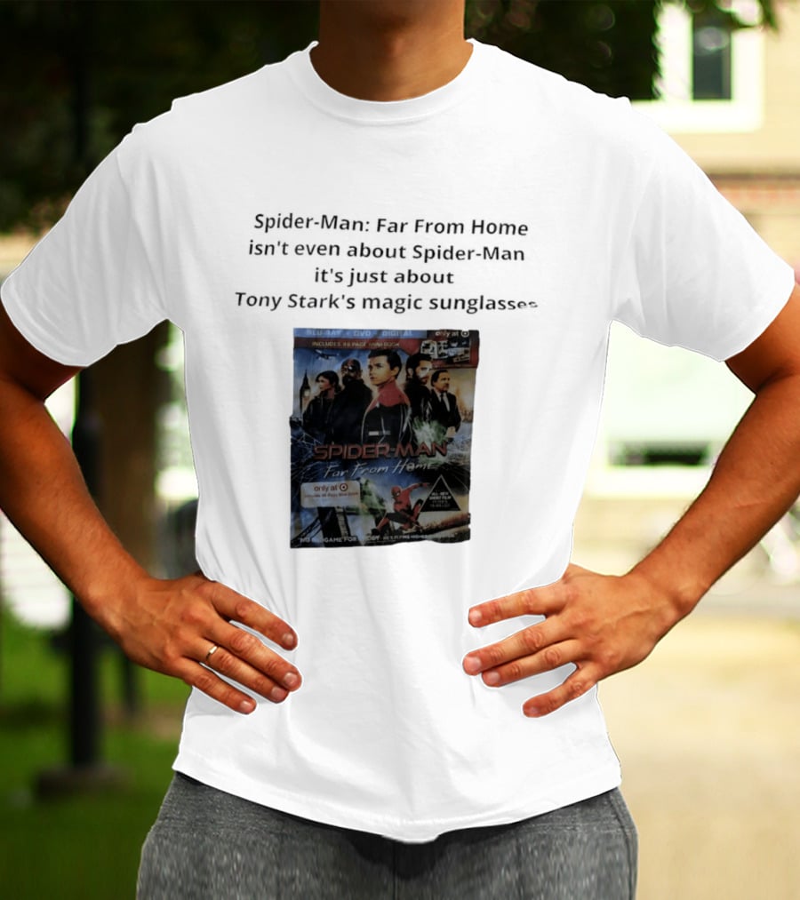 Spider Man Far From Home Magic Sunglasses Includes 48 Page Mini Book T-Shirt