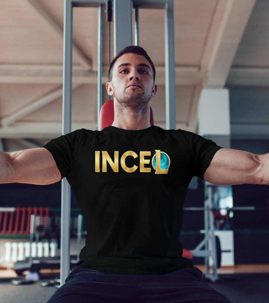 League Of Legends Incel Text With Blue Sphere Element T-Shirt