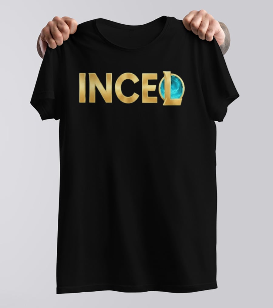 League Of Legends Incel Text With Blue Sphere Element T-Shirt