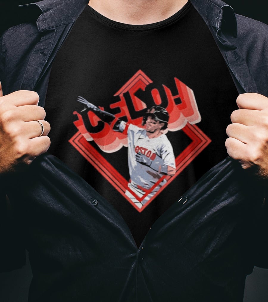 Boston Red Sox Marcelo Mayer Baseball Star Pose T-Shirt