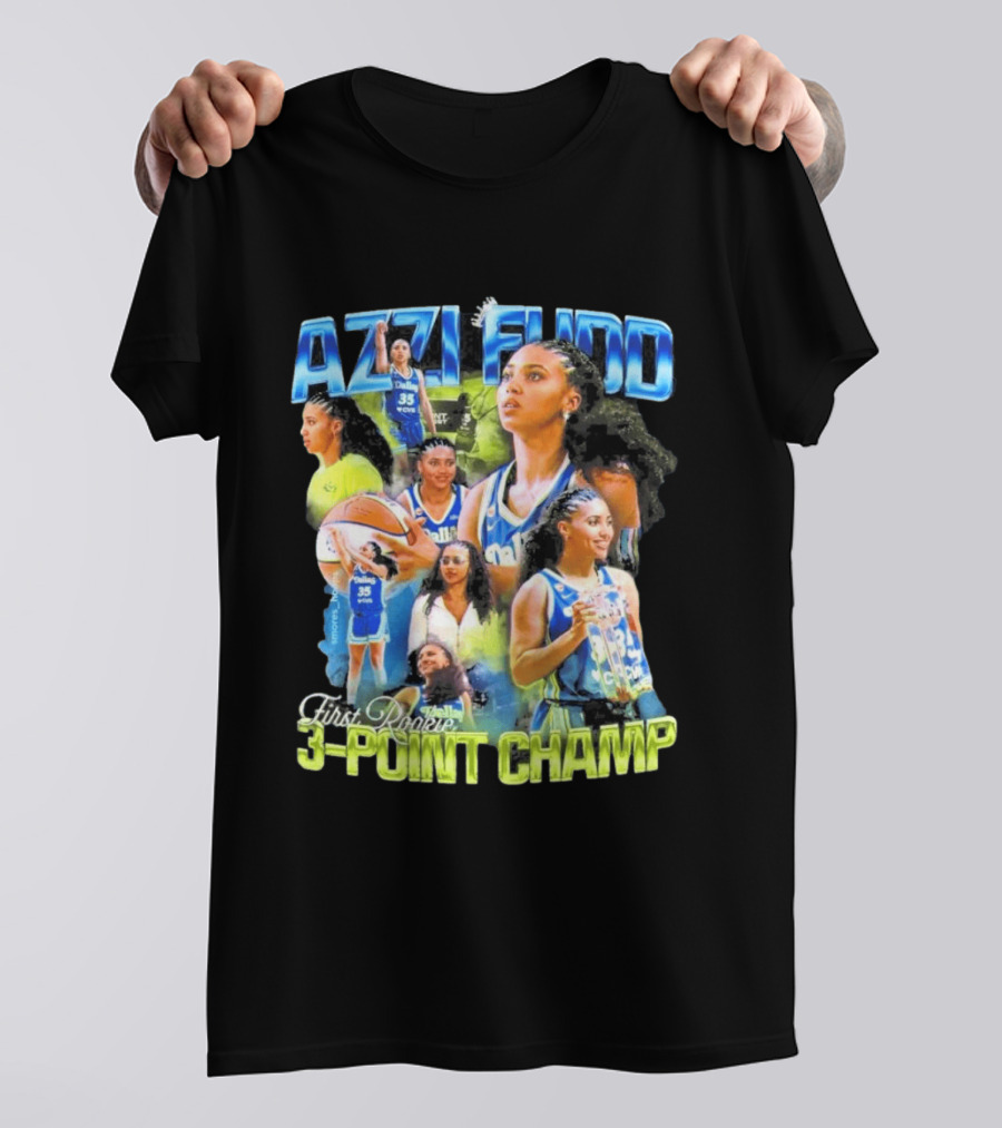 Azzi Fudd Dallas 35 First Rookie 3 Point Champ T-Shirt