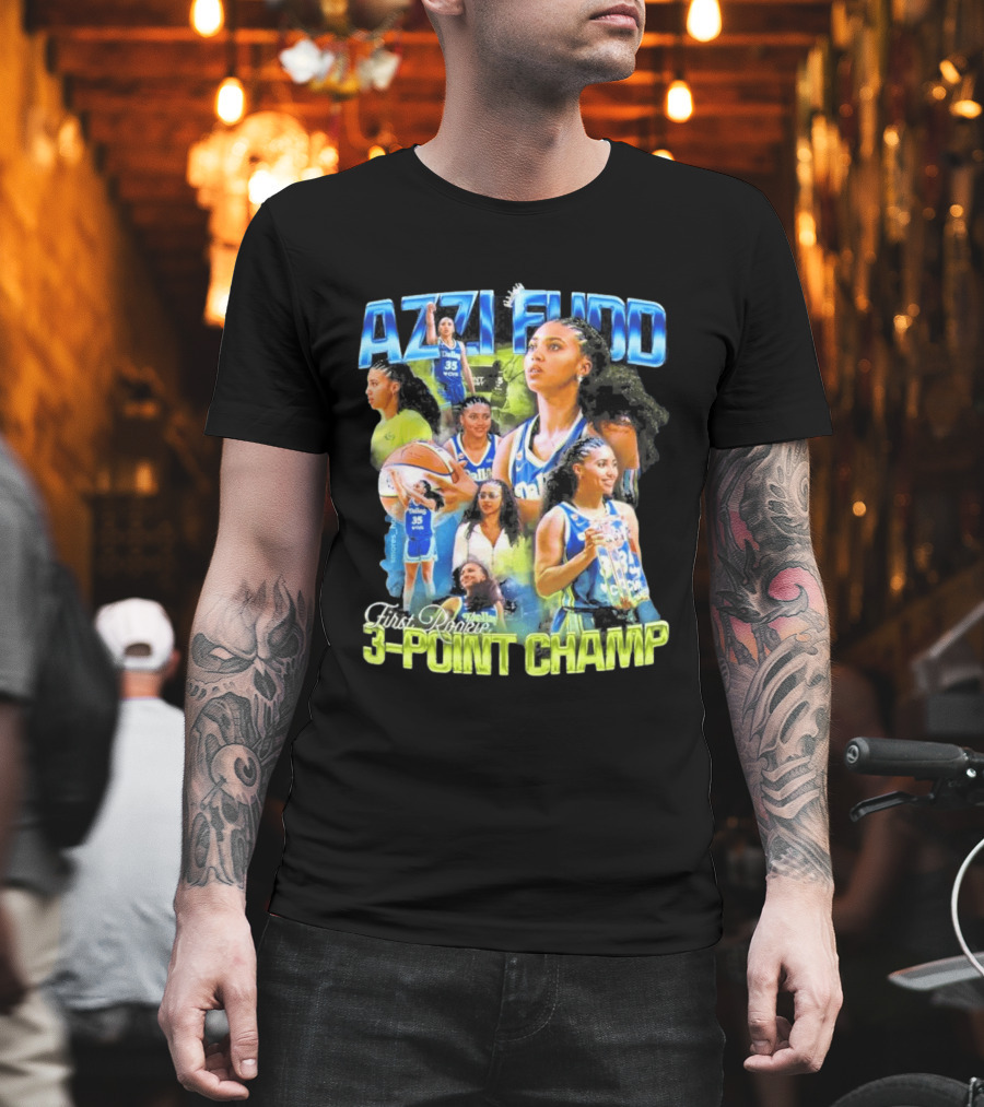 Azzi Fudd Dallas 35 First Rookie 3 Point Champ T-Shirt