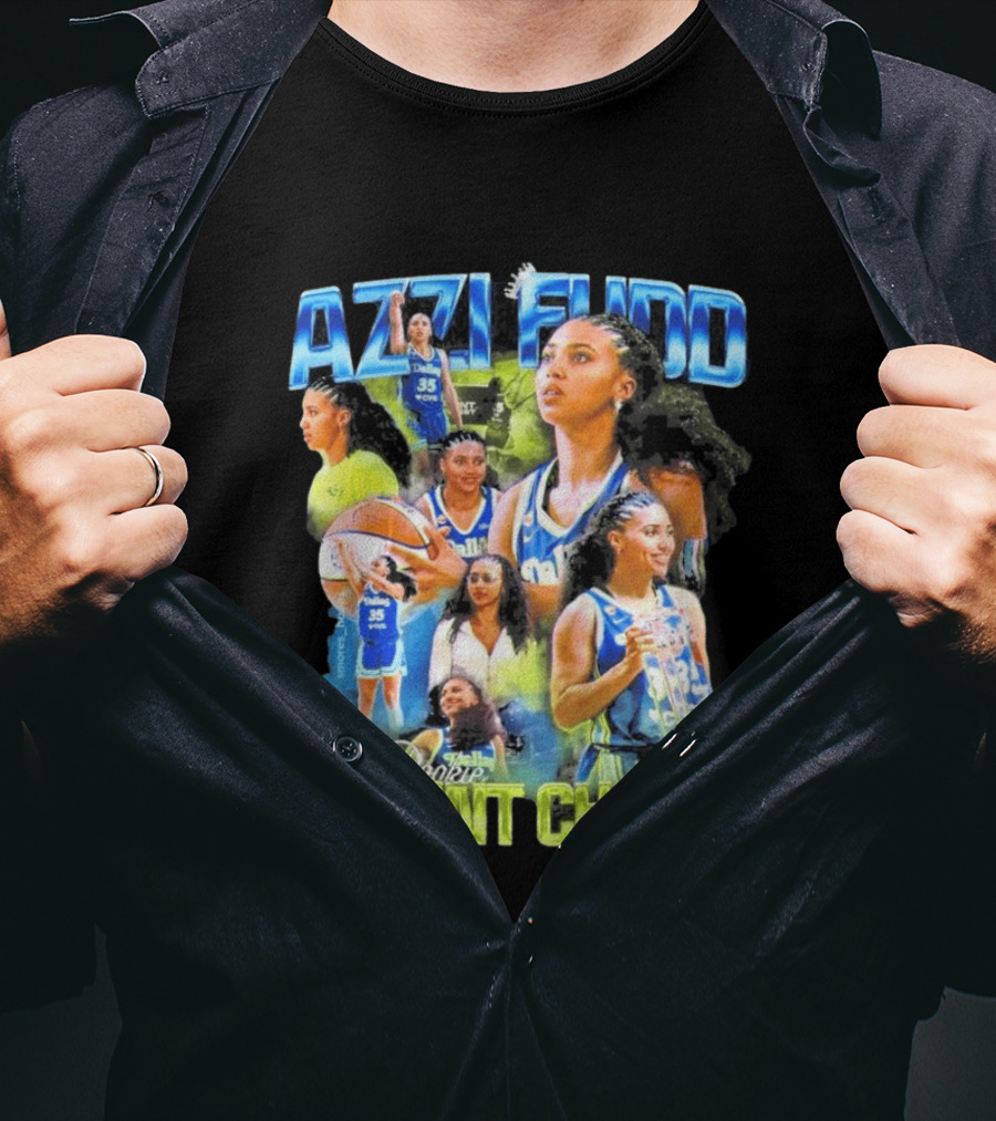 Azzi Fudd Dallas 35 First Rookie 3 Point Champ T-Shirt