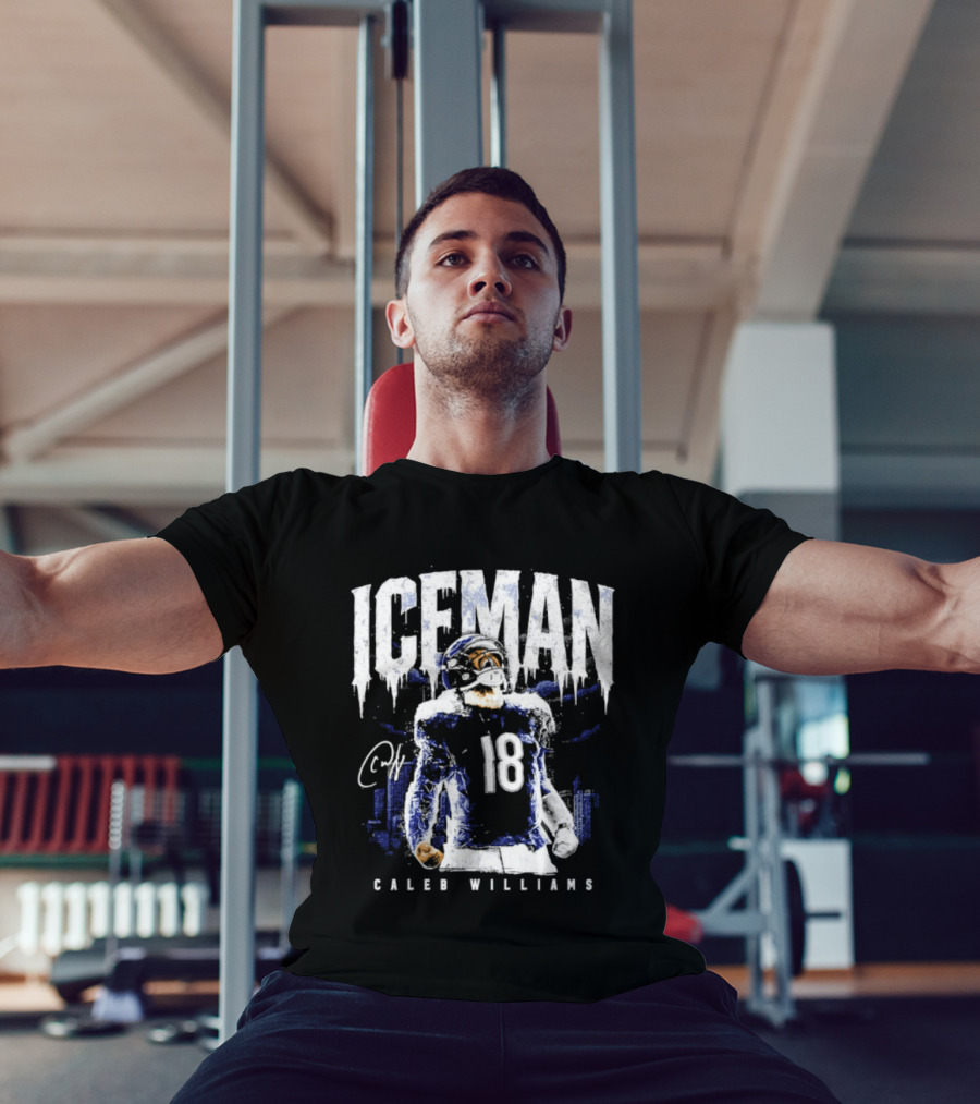 ICEMAN Caleb Williams 18 Chicago Bears T-Shirt