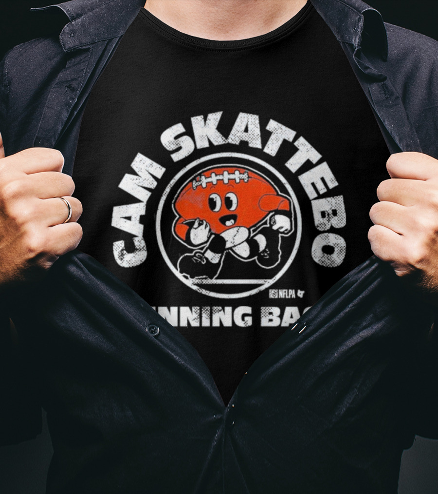 Cam Skattebo Running Back Football Buddies Retro Cartoon Fun T-Shirt