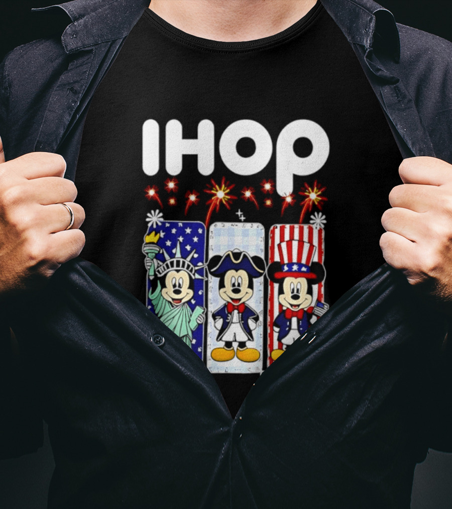 IHOP Mickey Mouse America 250th Anniversary Celebration T-Shirt