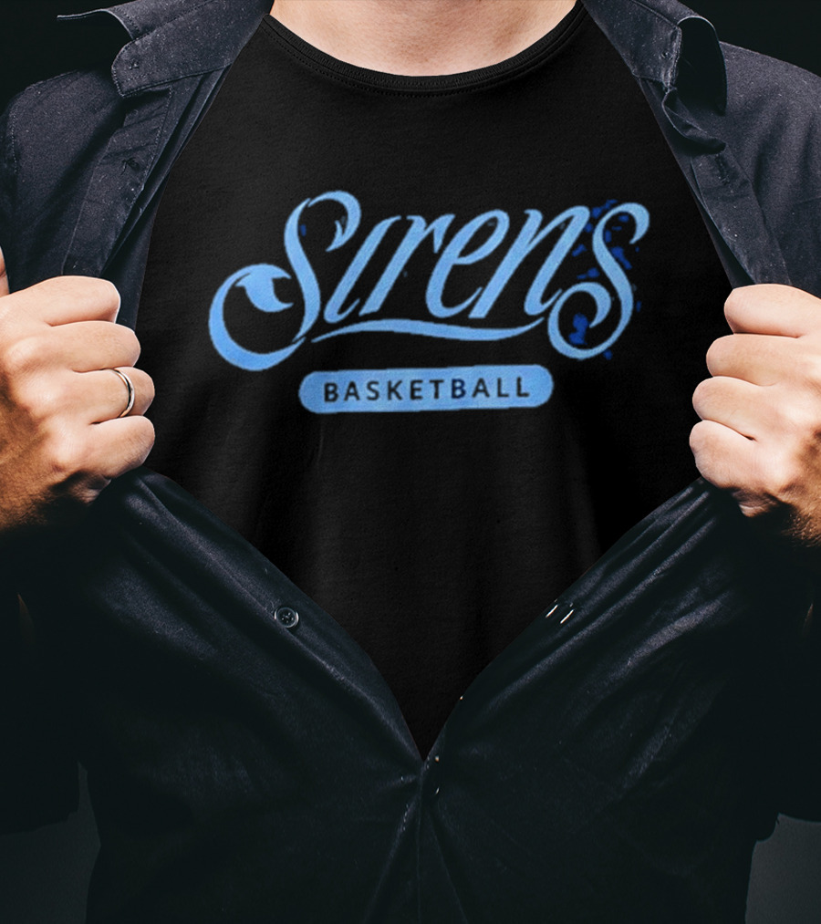 Cleveland Sirens WNBA Wild Collective Basketball Siren Blue Multi T-Shirt