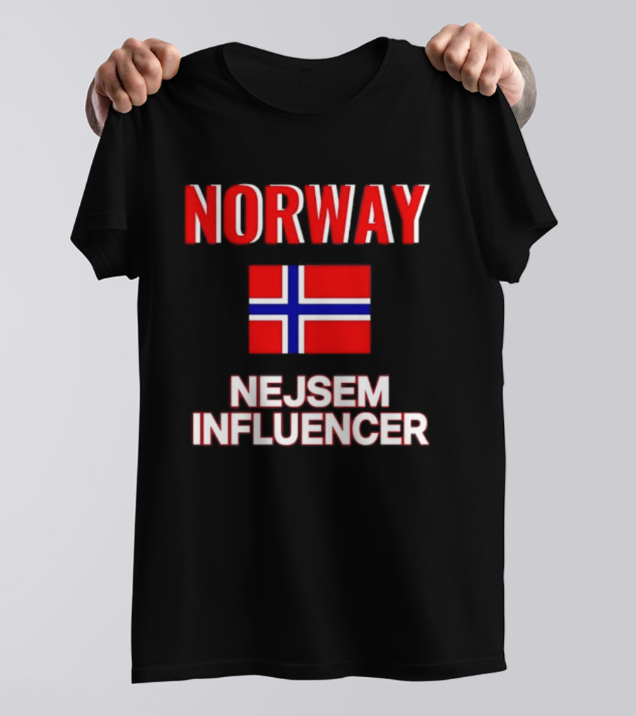 Norway Flag Nejsem Influencer T-Shirt
