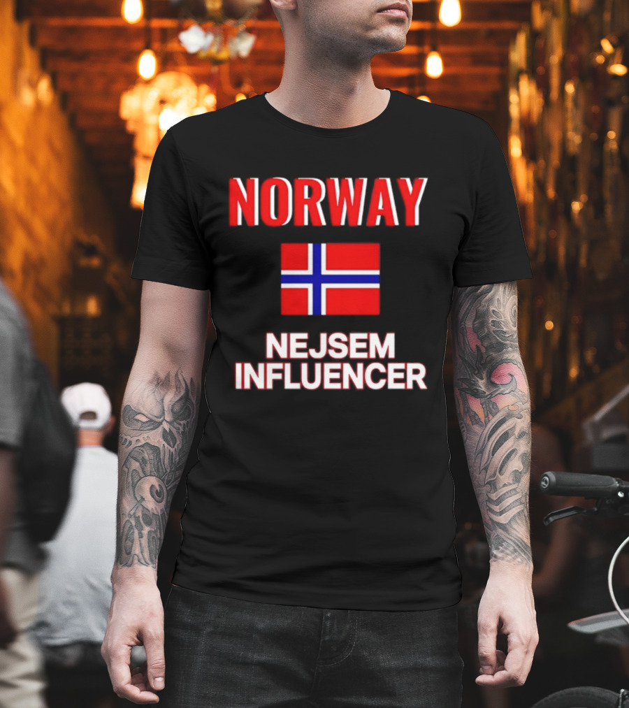 Norway Flag Nejsem Influencer T-Shirt