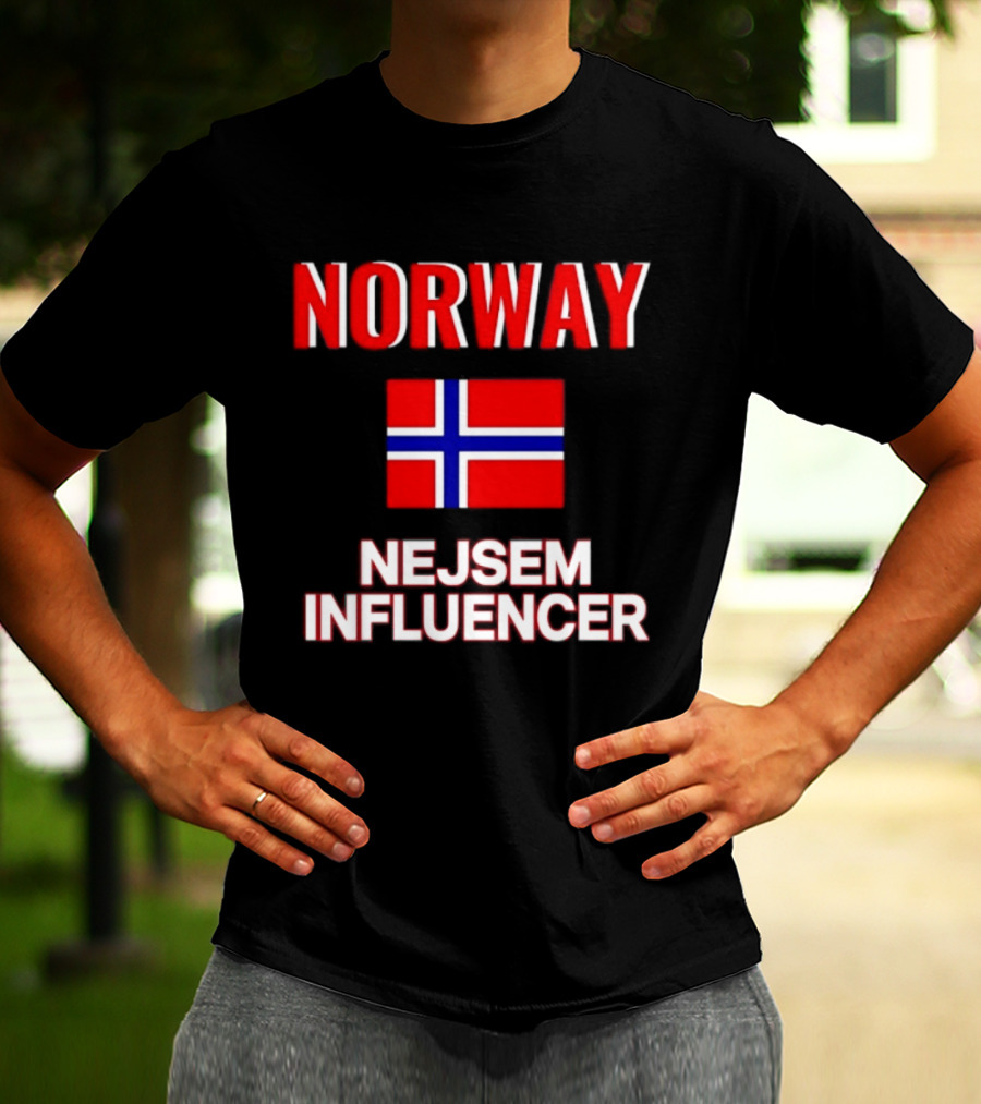 Norway Flag Nejsem Influencer T-Shirt
