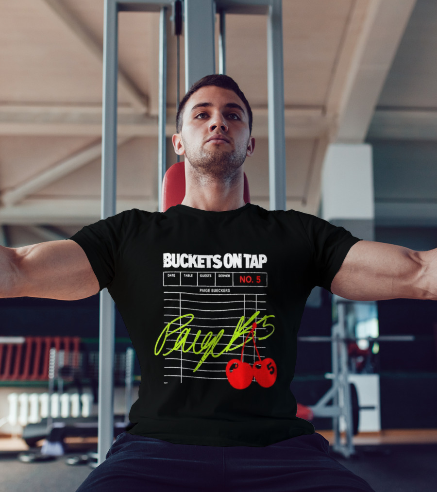 Buckets On Tap Paige Bueckers No. 5 T-Shirt