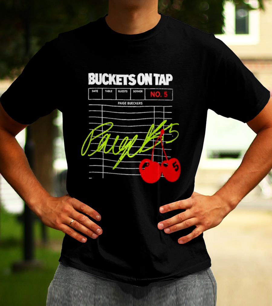 Buckets On Tap Paige Bueckers No. 5 T-Shirt