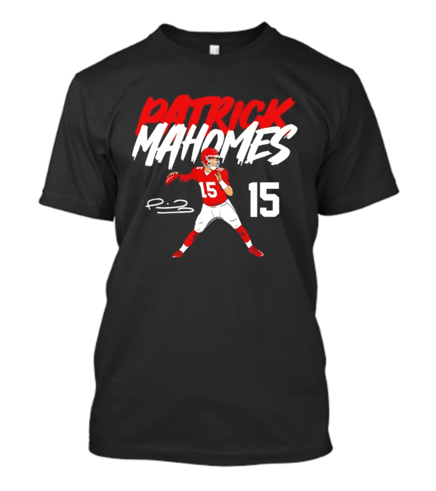 Patrick Mahomes 15 KC Chiefs Signature Pose 2026 Star T-Shirt