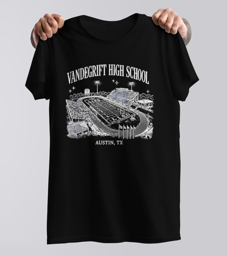 Vandegrift High School Stadium Austin TX Venue Landscape T-Shirt