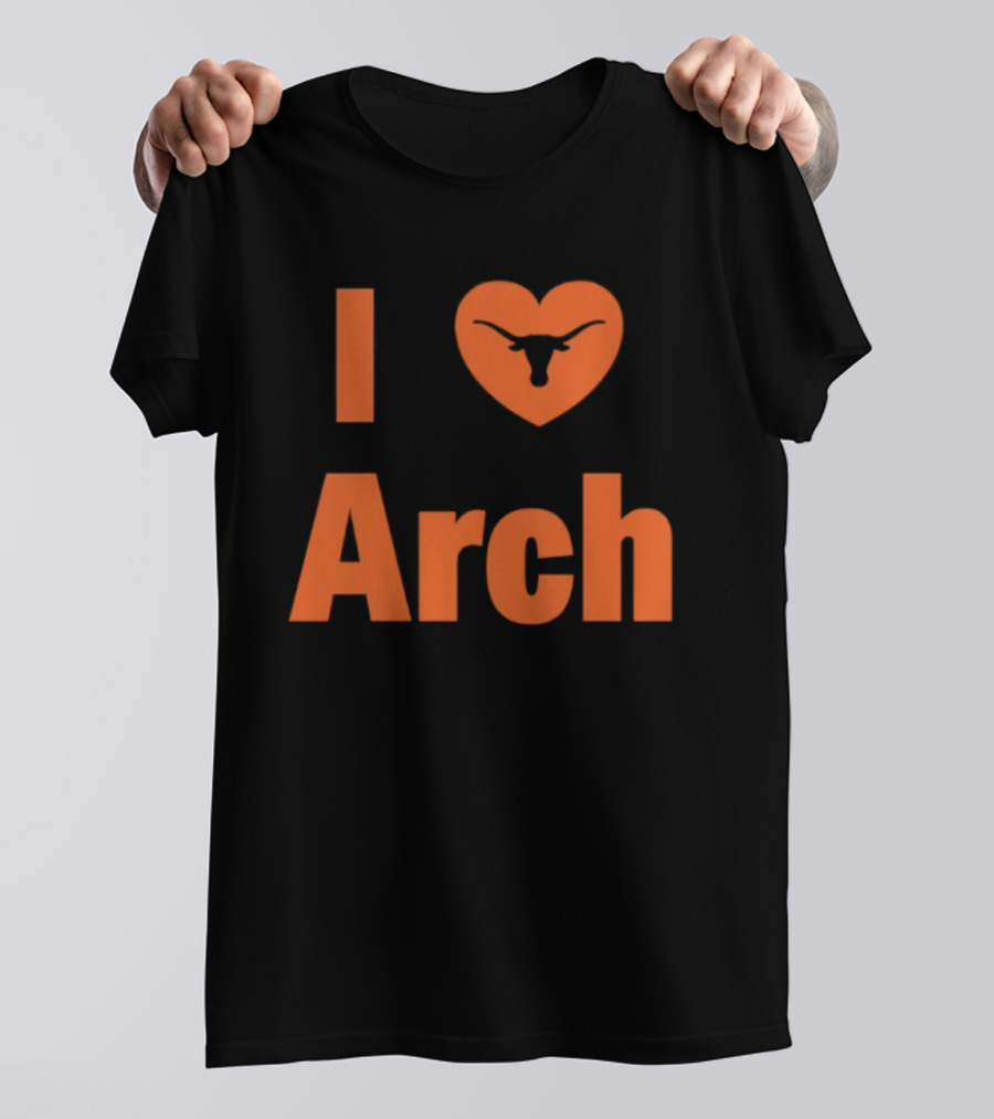 I Heart Arch Longhorns Football Fan T-Shirt