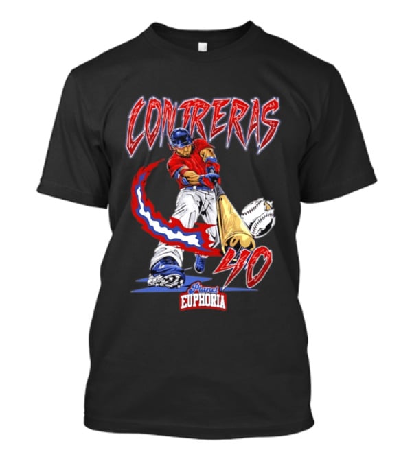 Boston Red Sox Willson Contreras 40 MLB Player Planet Euphoria Comic 2026 T-Shirt