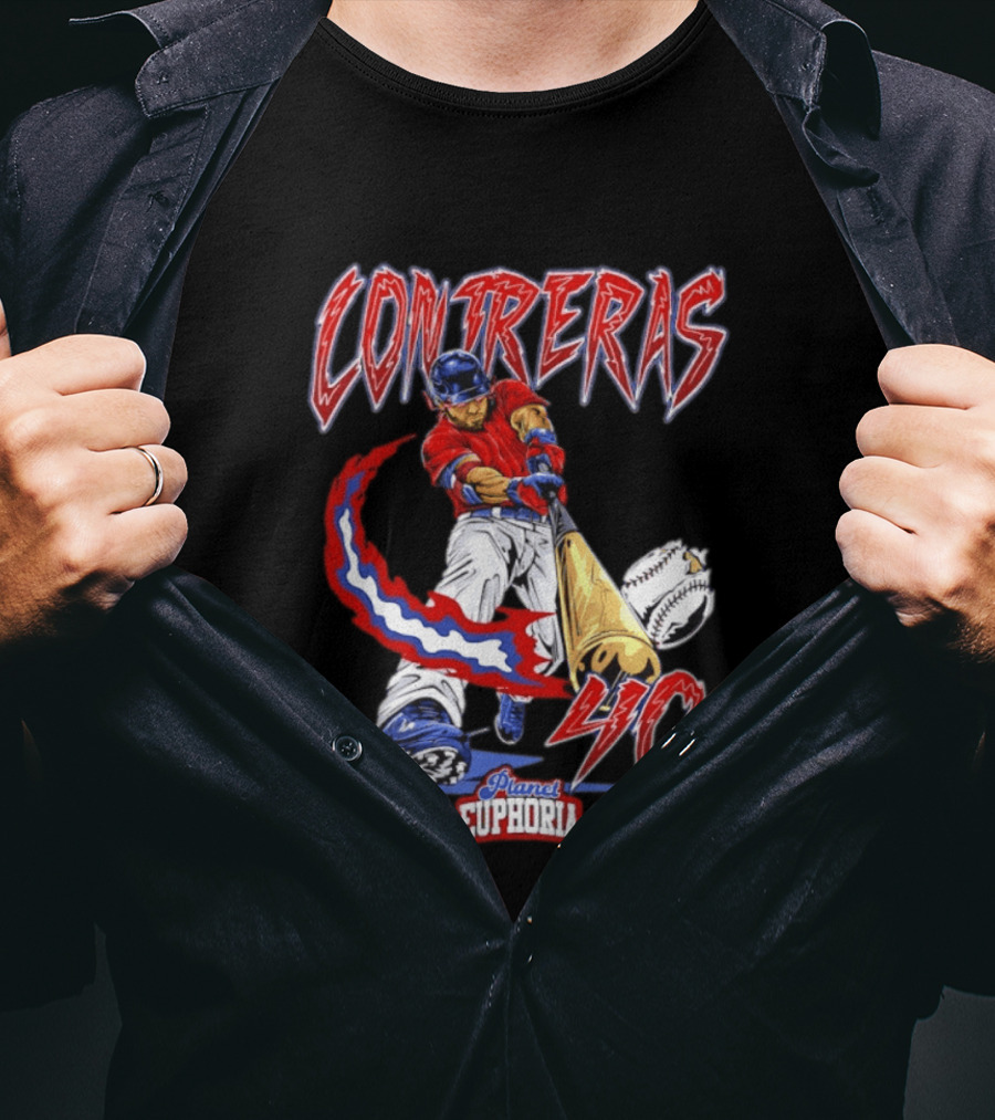 Boston Red Sox Willson Contreras 40 MLB Player Planet Euphoria Comic 2026 T-Shirt