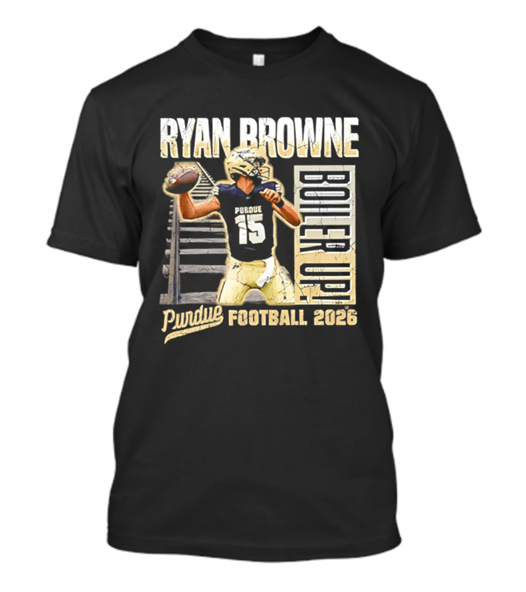 Ryan Browne Purdue Football Boiler Up 2026 T-Shirt