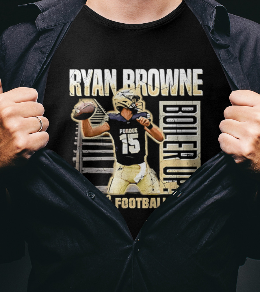 Ryan Browne Purdue Football Boiler Up 2026 T-Shirt