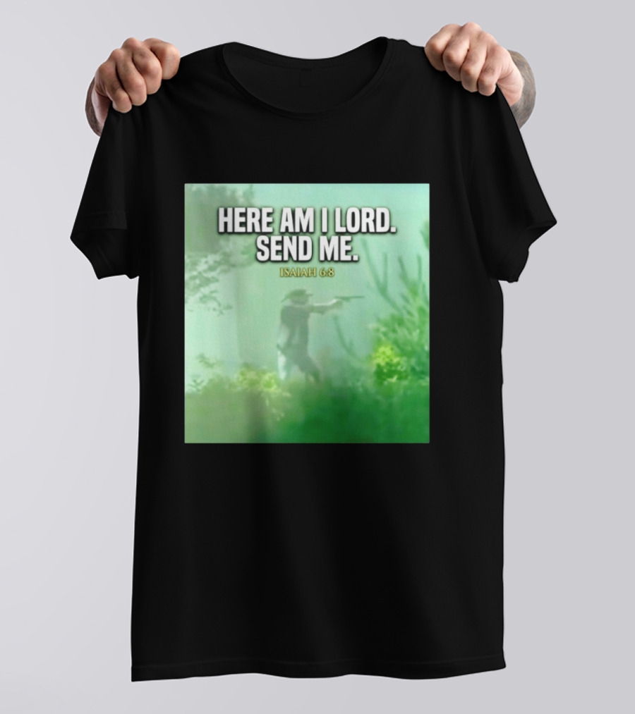 Here Am I Lord Send Me Isaiah 6:8 Vintage Hunter T-Shirt