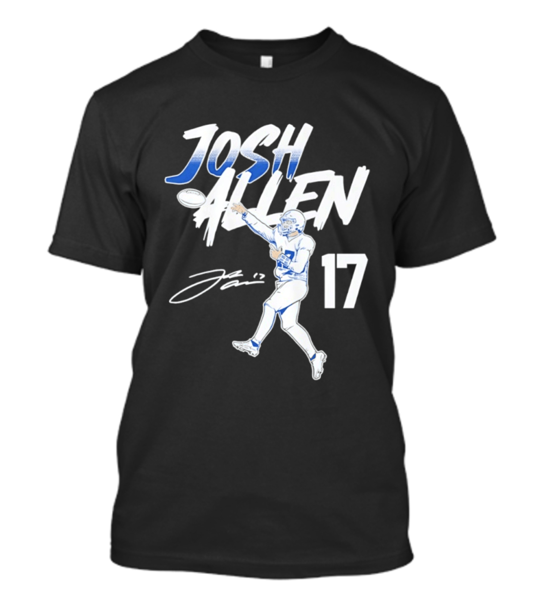 Josh Allen 17 Buffalo Bills Football Star 2026 Pose T-Shirt