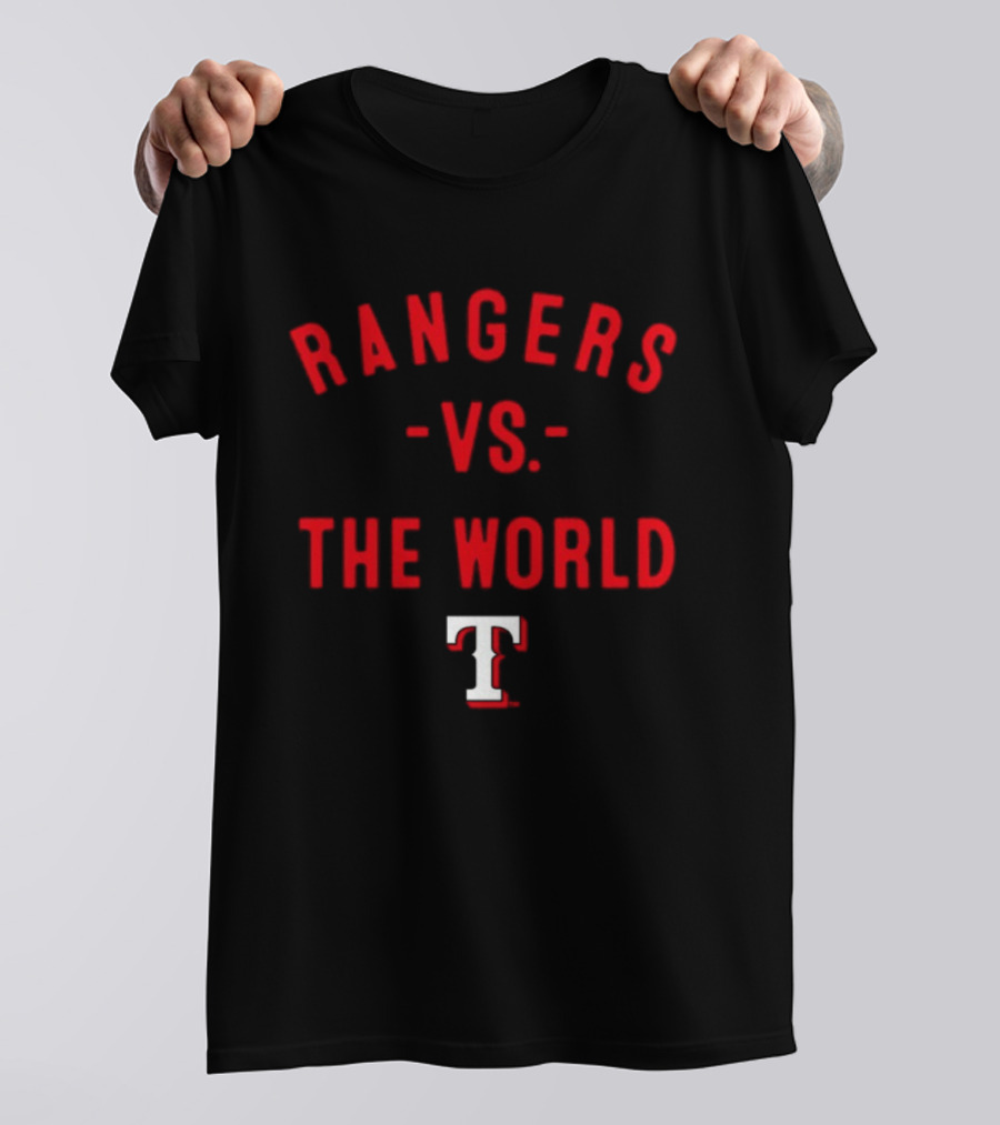 Texas Rangers Vs The World Baseball 2026 Season T-Shirt