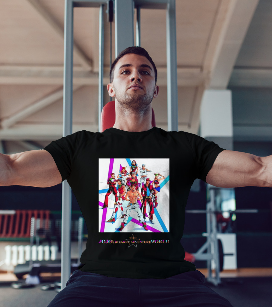 The JoJo's Bizarre Adventure World Anime Characters Ensemble T-Shirt