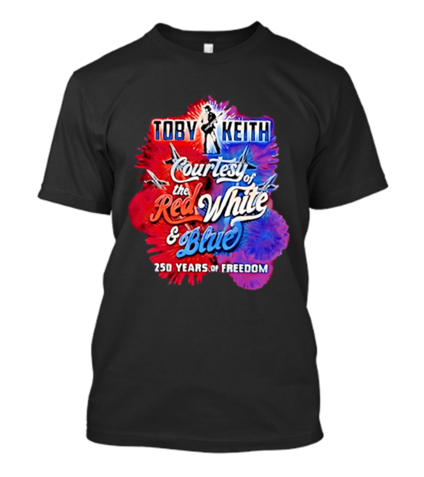 Toby Keith Courtesy Of The Red White And Blue 250 Years Of Freedom Jets T-Shirt