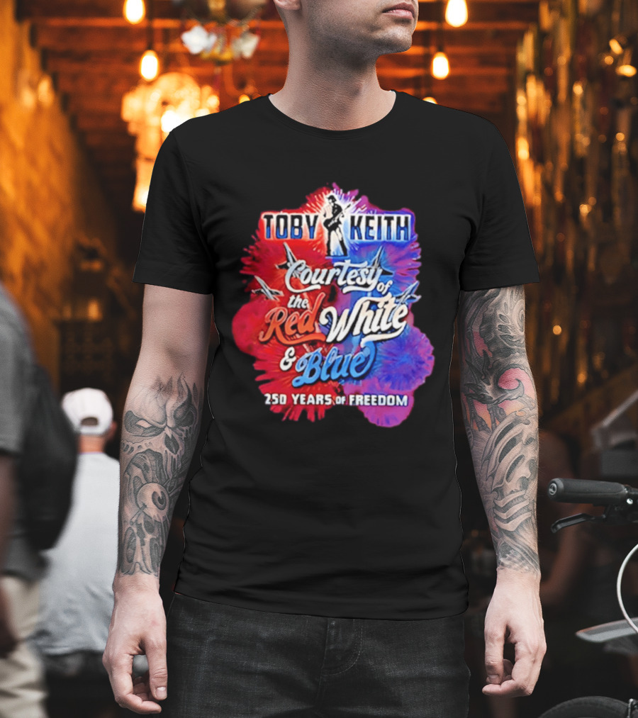 Toby Keith Courtesy Of The Red White And Blue 250 Years Of Freedom Jets T-Shirt