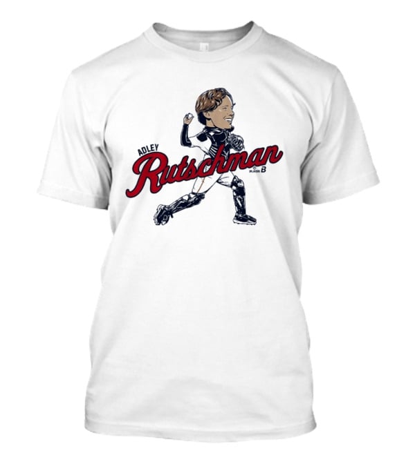 Adley Rutschman Boston Caricature Catcher Action Pose Red Sox T-Shirt