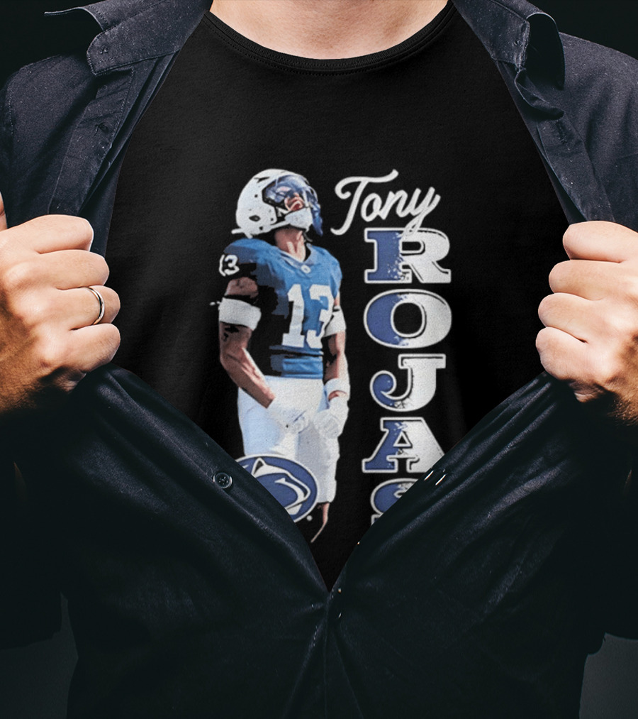 Tony Rojas Nittany Lions Football 13 2026 Big Ten Media Days T-Shirt