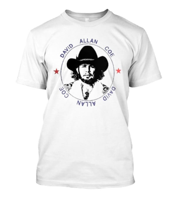 David Allan Coe DAC 18 X Rated Hits Outlaw Country Music Cowboy Hat Stars T-Shirt