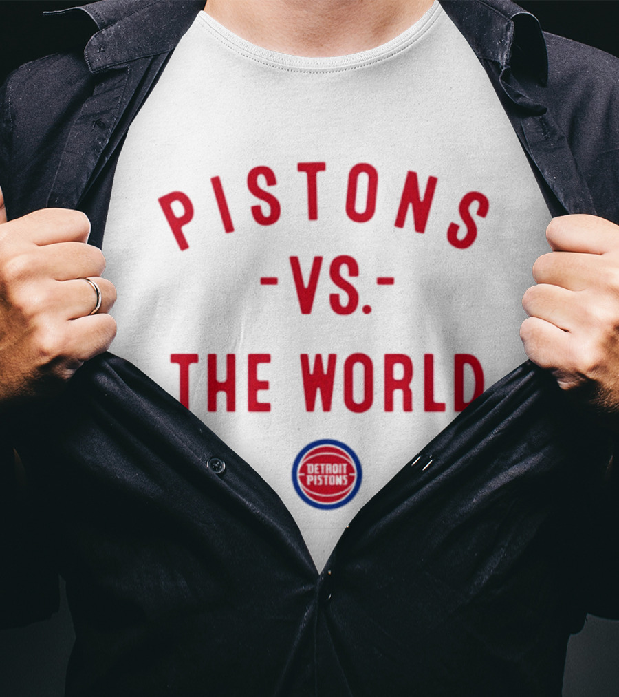 Detroit Pistons Vs The World NBA 2026 Nowbes T-Shirt