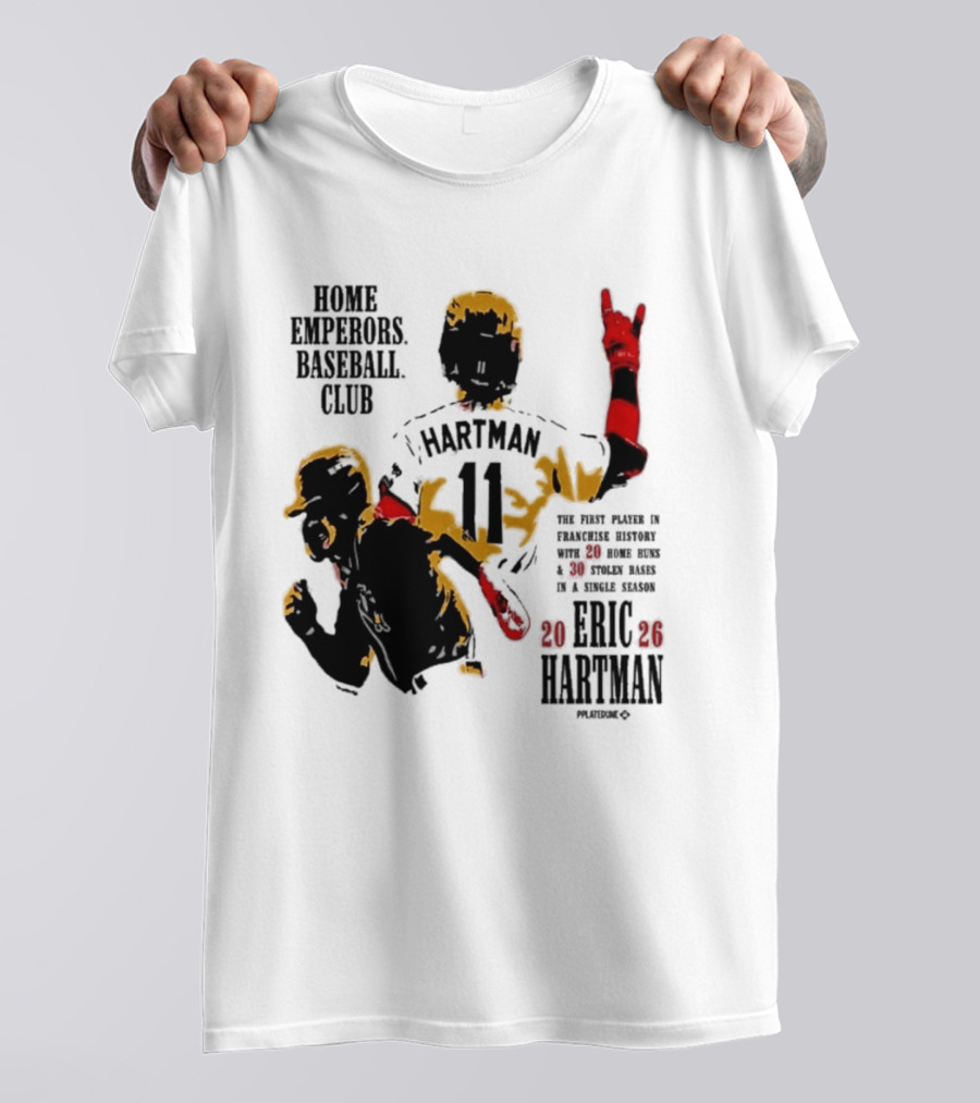 Eric Hartman Rome Emperors Baseball Club 2030 Season T-Shirt