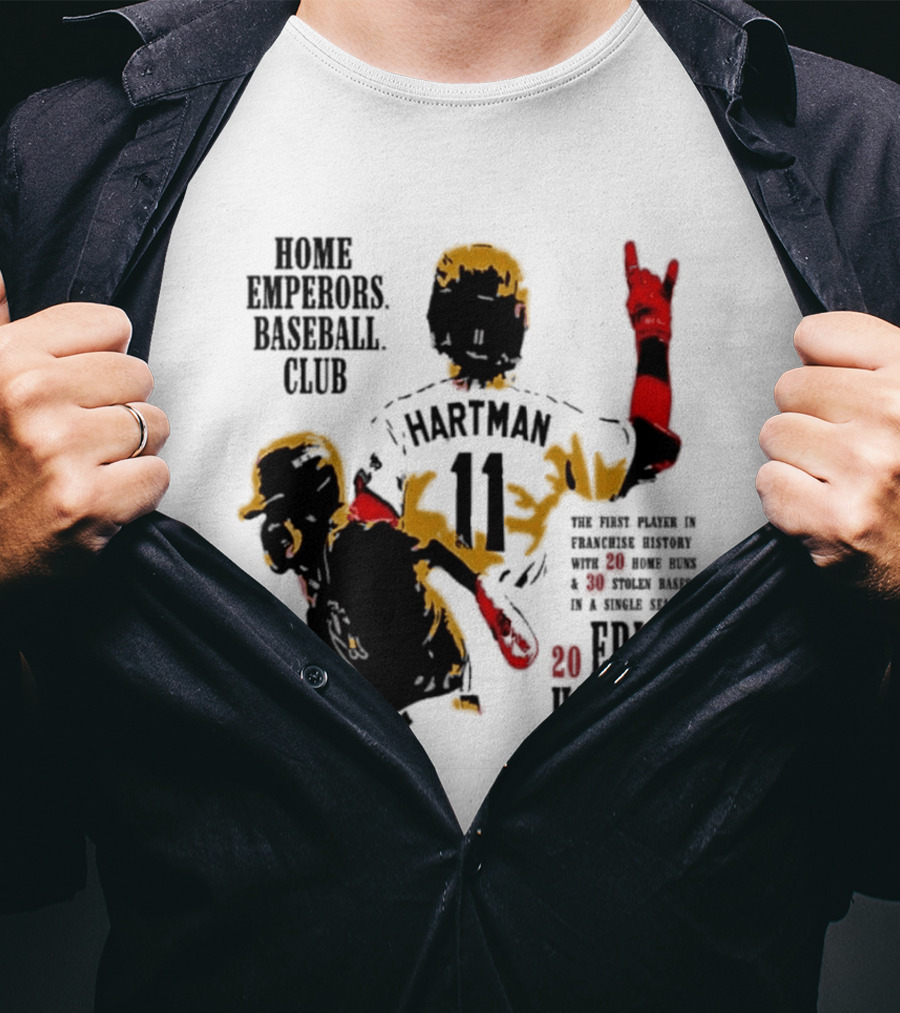 Eric Hartman Rome Emperors Baseball Club 2030 Season T-Shirt