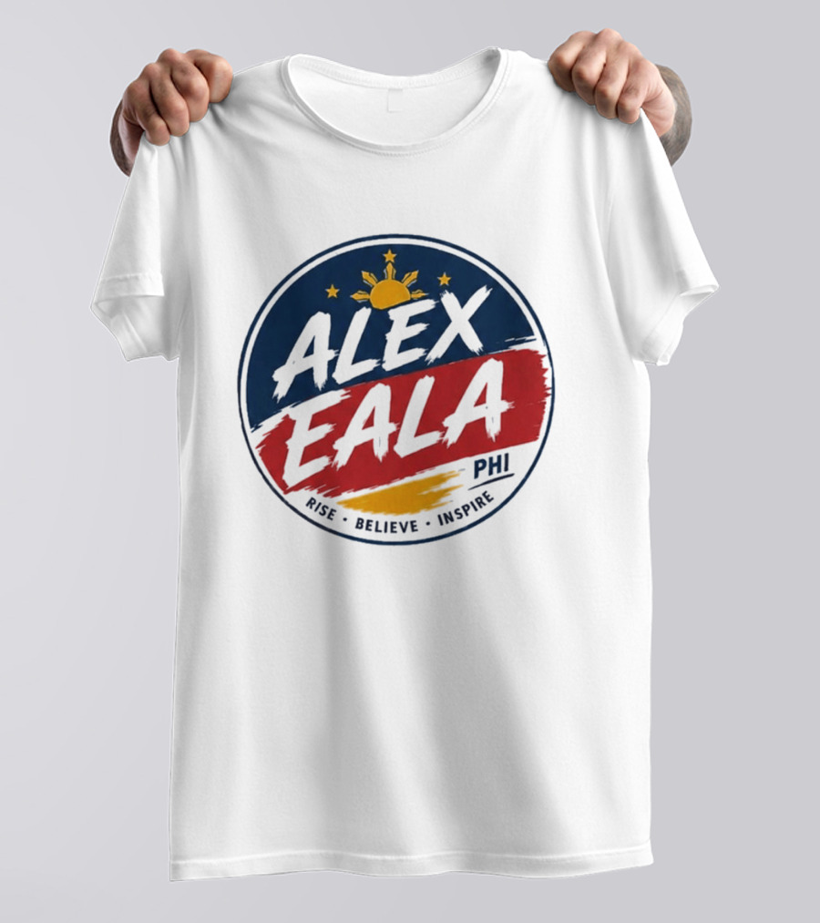 Alex Eala Rise Believe Inspire Philippine Flag Sun Stars T-Shirt