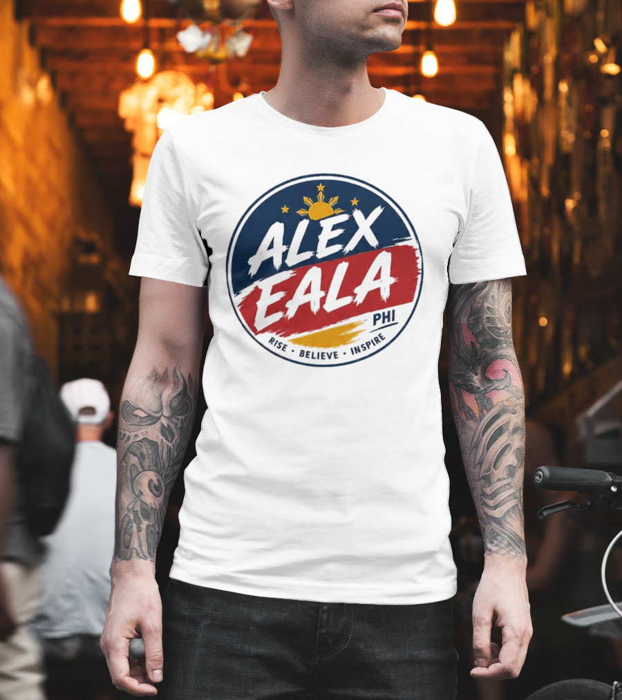 Alex Eala Rise Believe Inspire Philippine Flag Sun Stars T-Shirt
