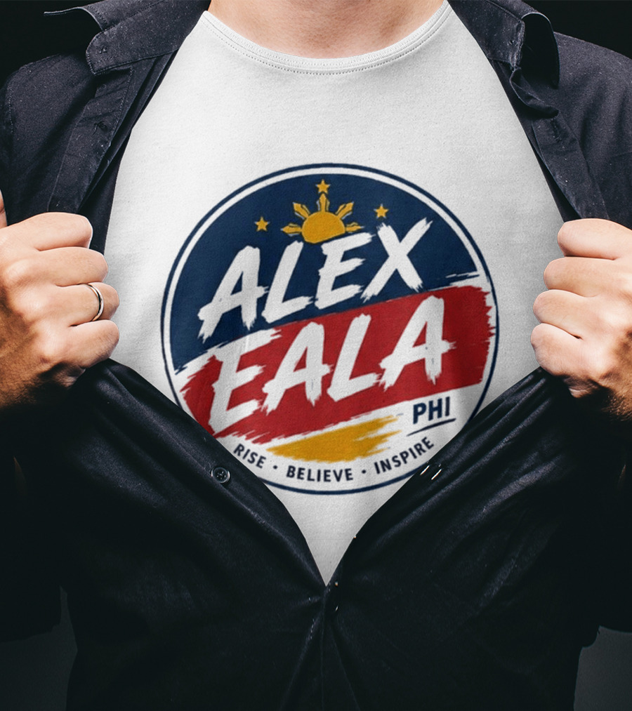 Alex Eala Rise Believe Inspire Philippine Flag Sun Stars T-Shirt