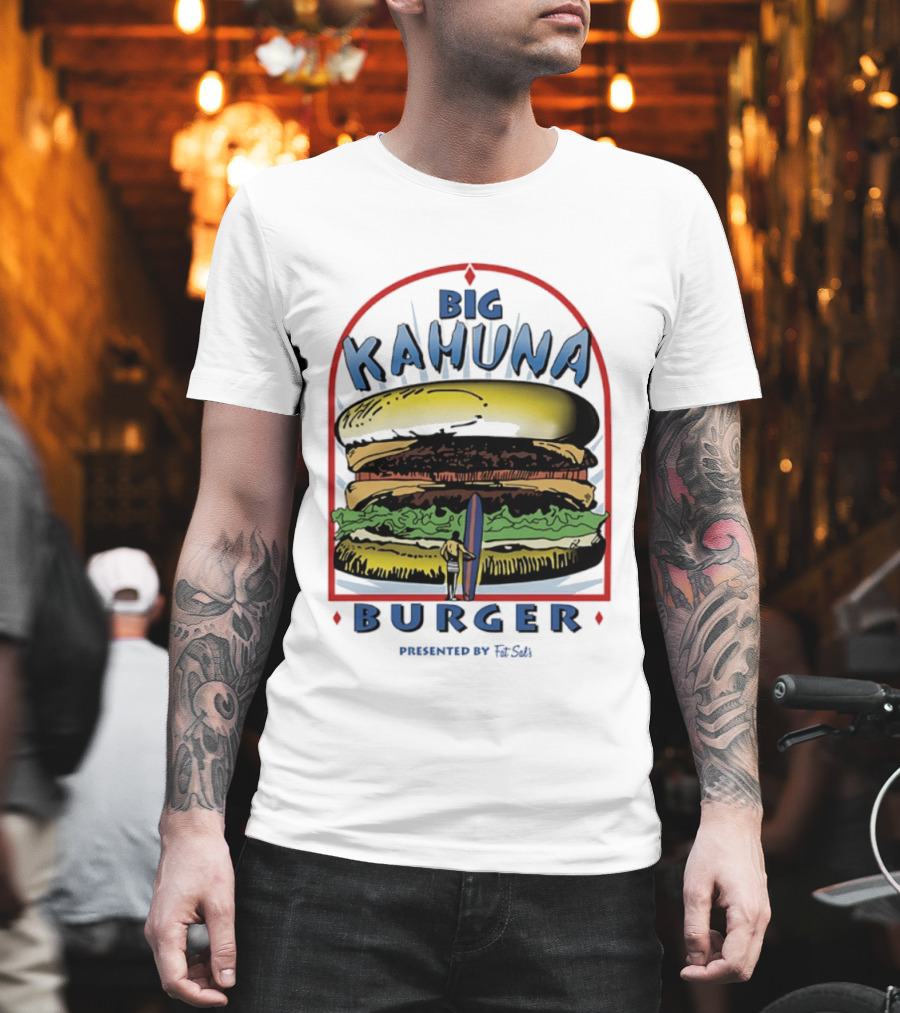 Big Kahuna Burger Fat Sal's Surfing Sandwich Arch T-Shirt