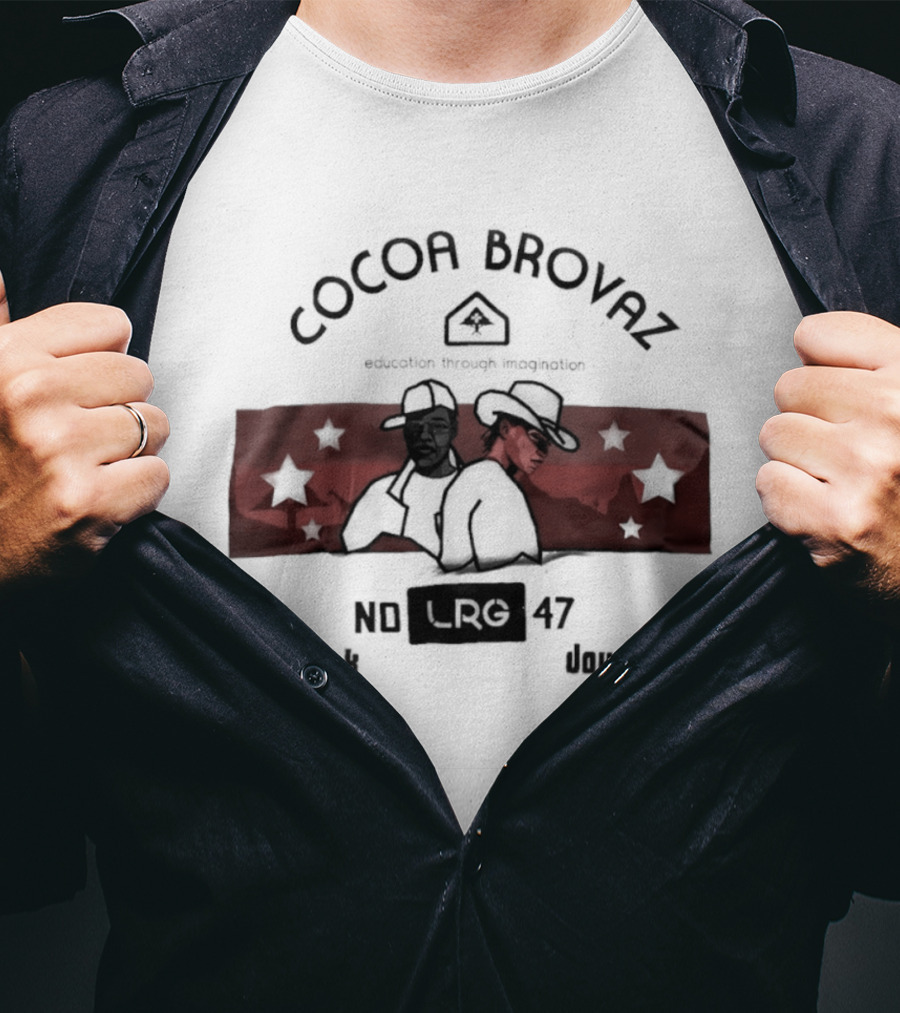 Cocoa Brovaz Duck Down LRG No 47 Urban Streetwear T-Shirt