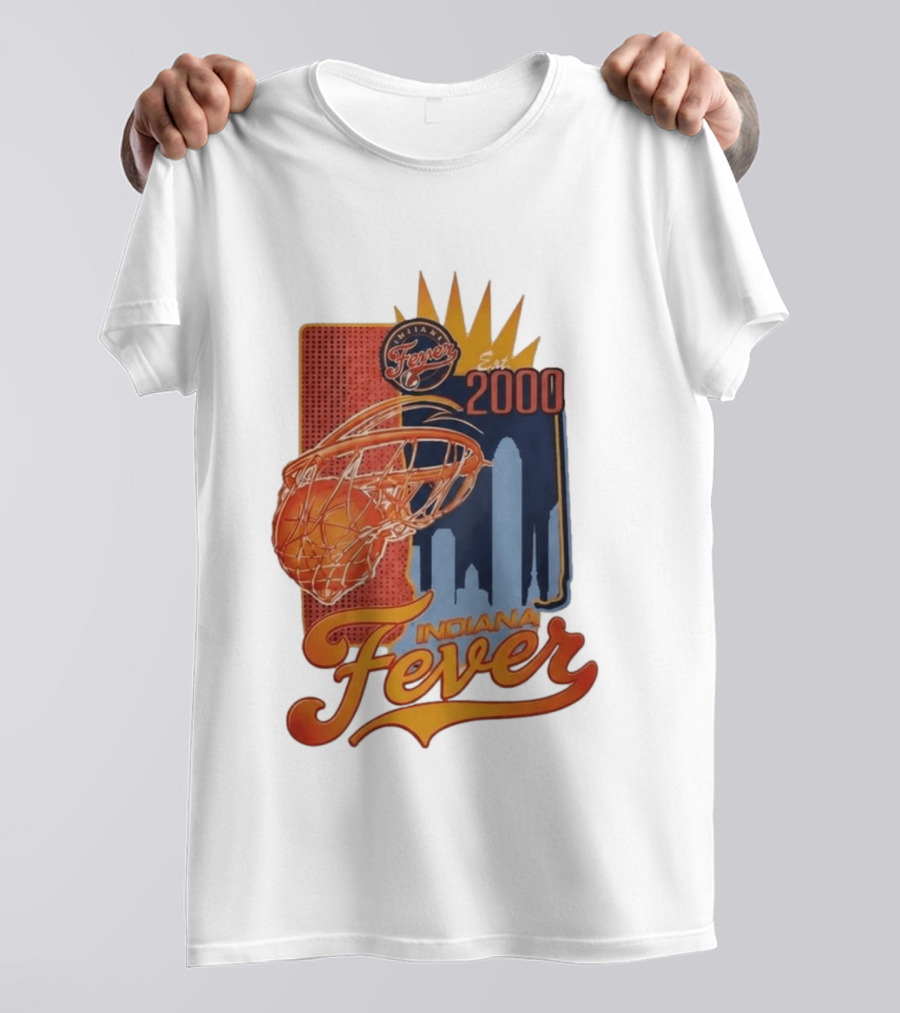 Indiana Fever Est 2000 Basketball Skyline T-Shirt