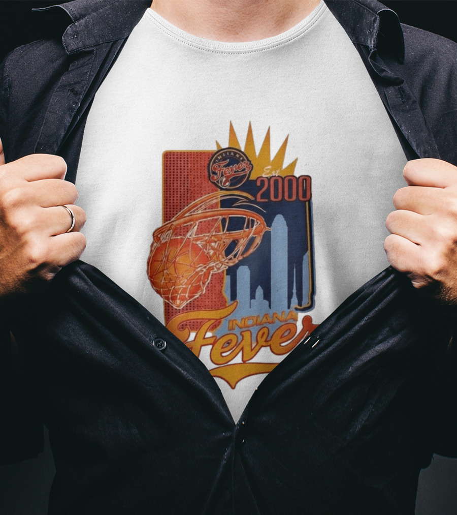 Indiana Fever Est 2000 Basketball Skyline T-Shirt