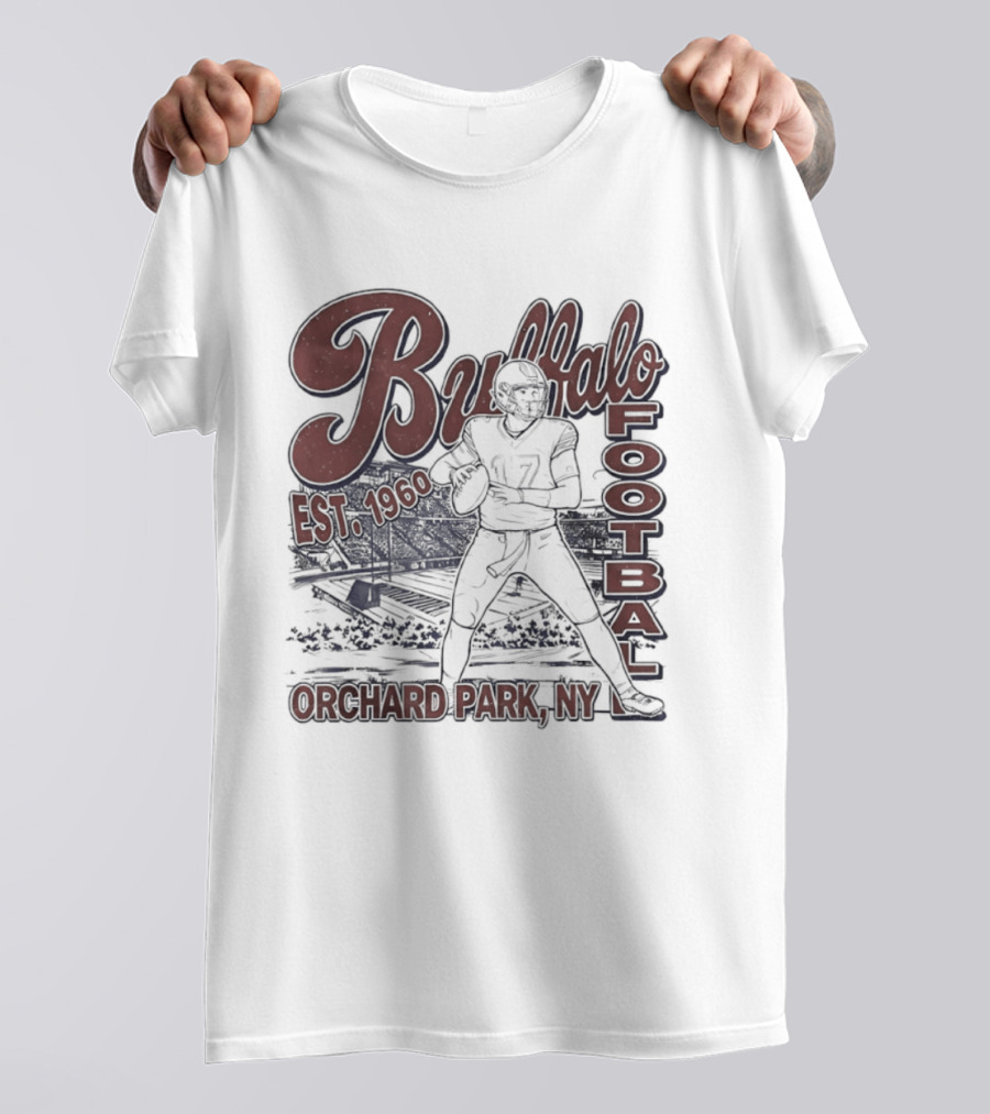 Buffalo Football Est 1960 Josh Allen Orchard Park NY T-Shirt