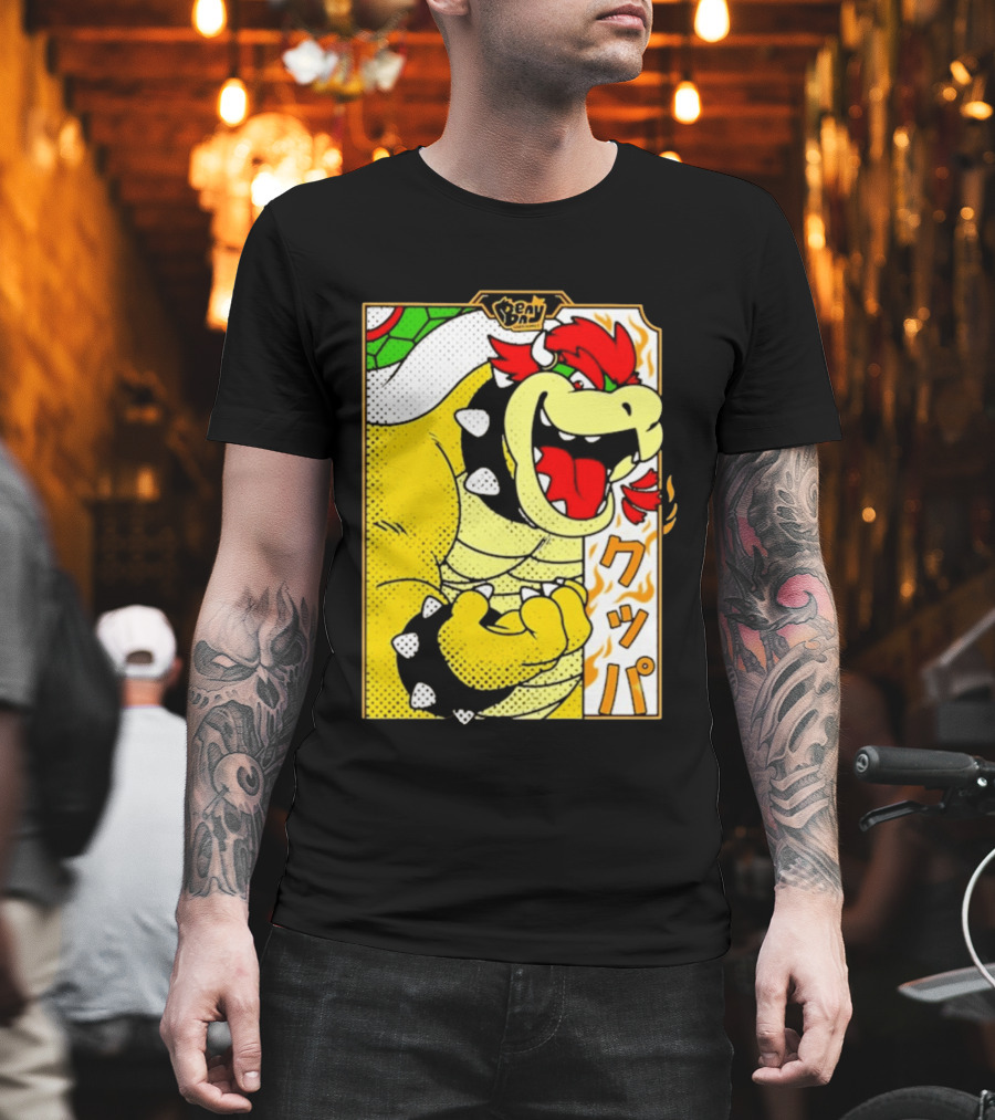 Bowser Japanese Pop Art Comic Style T-Shirt