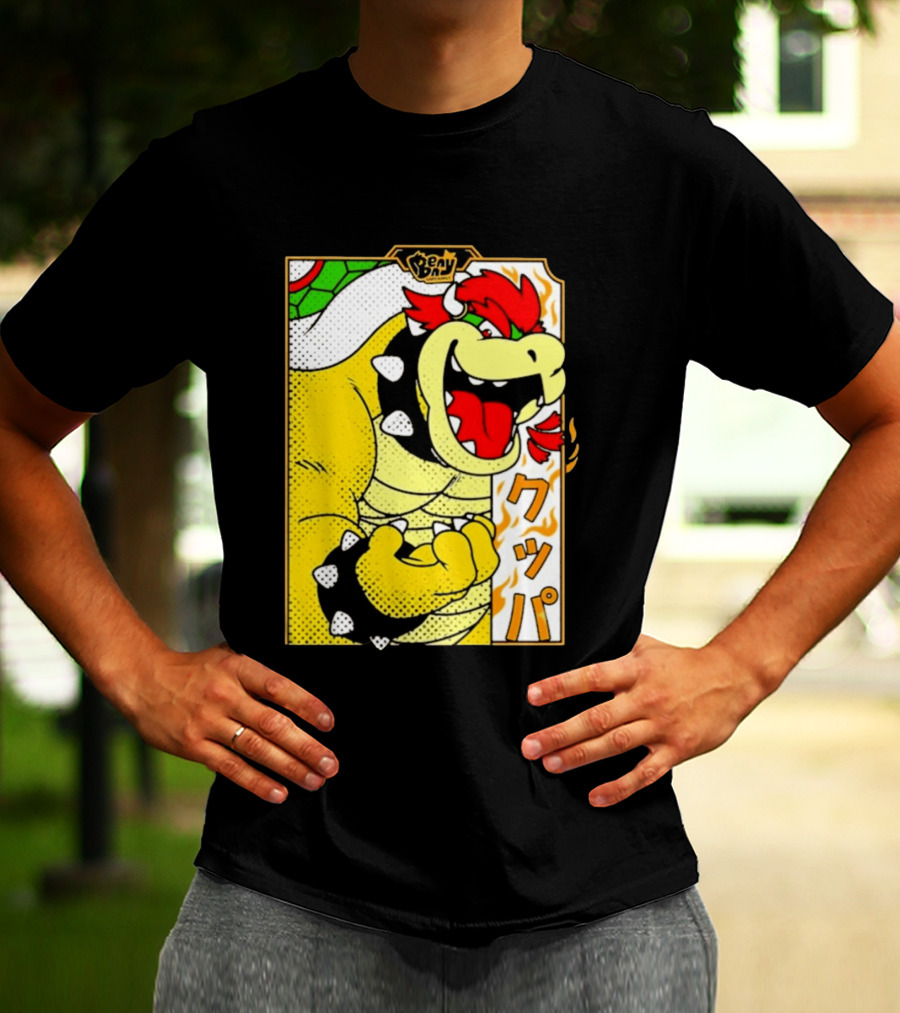 Bowser Japanese Pop Art Comic Style T-Shirt