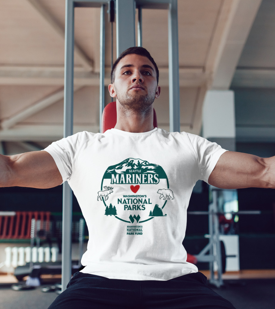 Mariners Love Washington's National Parks Nature Wildlife Mountain Forest Event T-Shirt