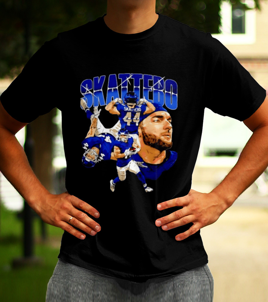 New York Giants Cameron Skattebo 44 Football Player Action Collage T-Shirt
