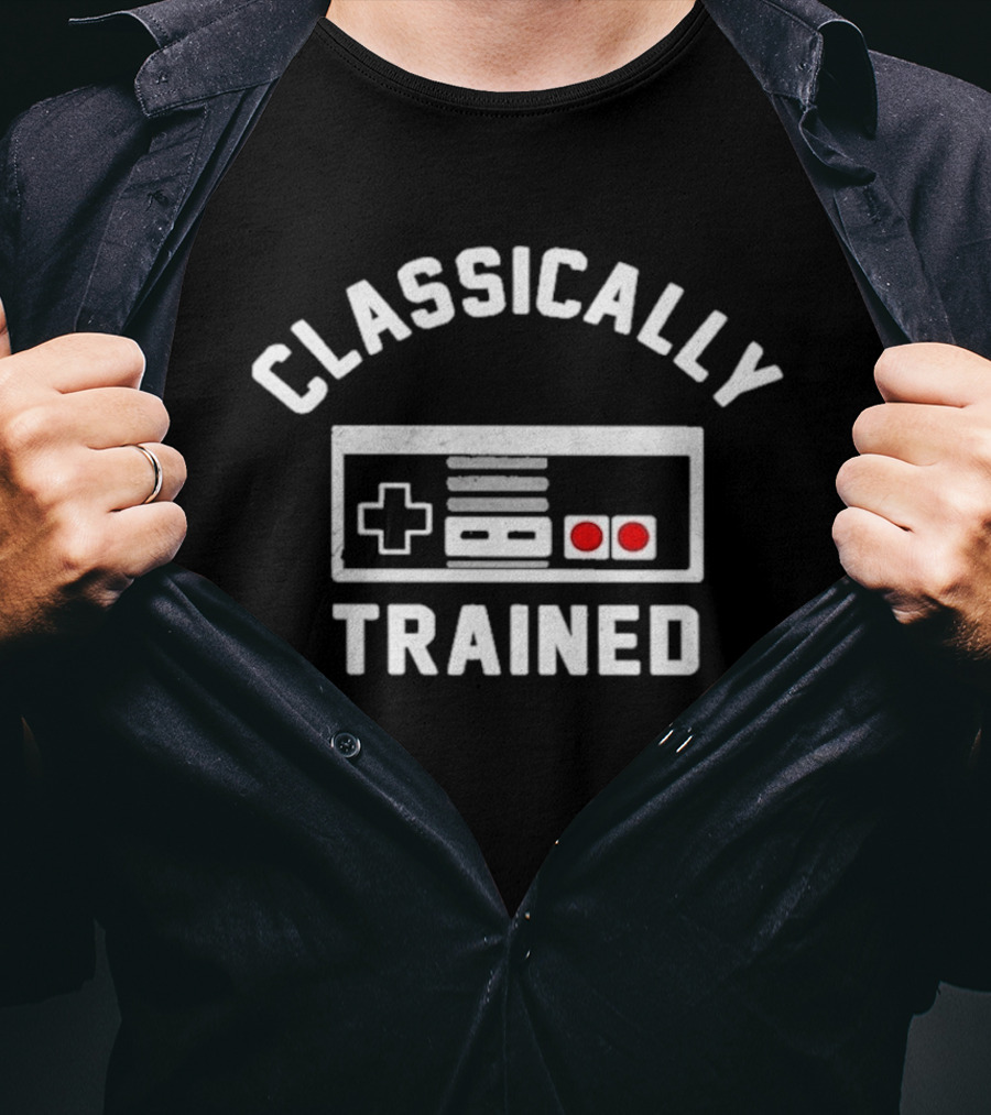 Classically Trained Retro Gaming Controller T-Shirt